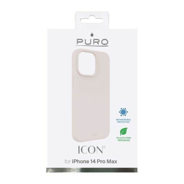 Puro ICON Cover iPhone 14 Pro Max 6,7" rózsaszín homok tok