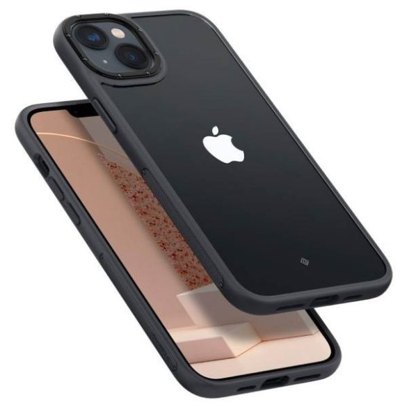 Spigen Caseology Skyfall iPhone 14 Plus / 15 Plus 6,7" anyag fekete tok