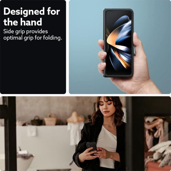 Spigen Caseology Parallax Sam Galaxy Z Fold5 fekete/Matt fekete ACS06225 tok