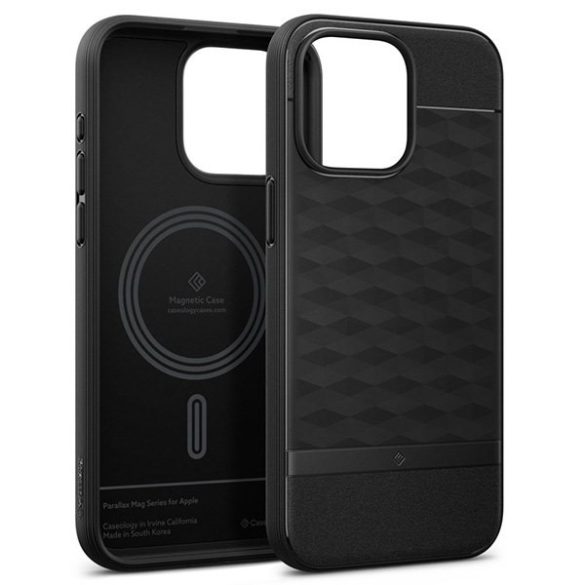 Spigen Caseology Parallax MAG iPhone 15 Pro Max 6.7" Magsafe fekete/matt ACS06614 ACS06614 tok