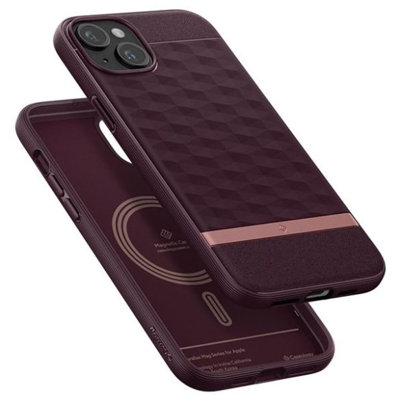 Spigen Caseology Parallax MAG iPhone 15 Magsafe burgundi tok