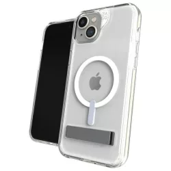   ZAGG Crystal Palace Snap MagSafe-kompatibilis tok kitámasztóval iPhone 15 Plus - átlátszó