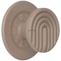   Popsockets MagSafe Round PopOut Latte Curves telefon fogantyú és állvány - bézs
