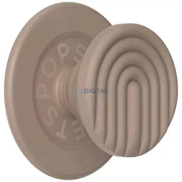Popsockets MagSafe Round PopOut Latte Curves telefon fogantyú és állvány - bézs