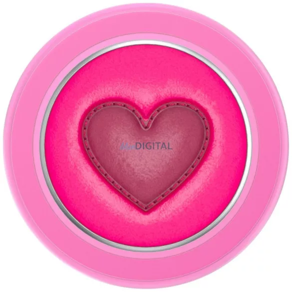 Popsockets Crystal Heart Grip MagSafe telefon fogantyú és állvány - rózsaszín