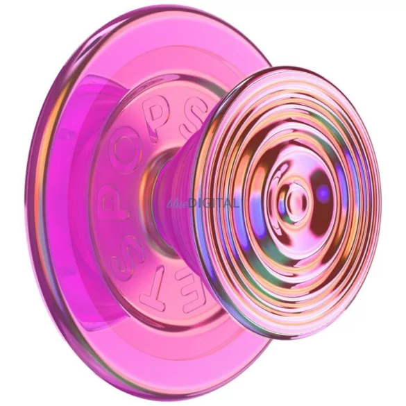 Popsockets Round Ripple Iridescent Aviation Opalescent MagSafe telefon fogantyú és állvány - rózsaszín
