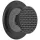 PopSockets Round Aluminum Triangle Knurl Grip MagSafe telefon fogantyú és állvány - fekete