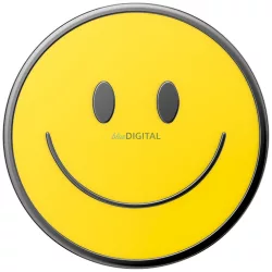   PopSockets PopTop Combo Enamel Be Happy telefon fogantyú és állvány - sárga