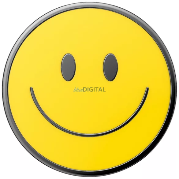PopSockets PopTop Combo Enamel Be Happy telefon fogantyú és állvány - sárga
