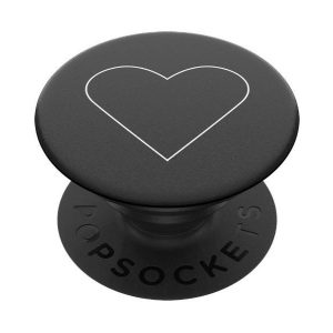 Popsockets 2 White Heart Black 800667 telefonra ragasztható fogantyú - standard