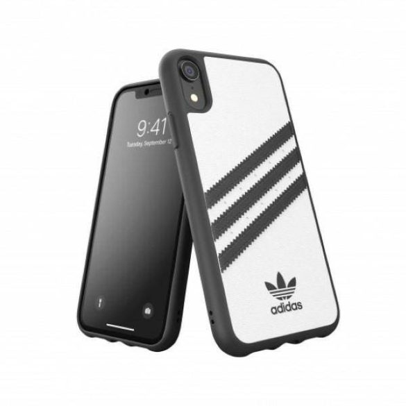 Adidas Moulded Case PU iPhone XR fekete/fehér tok