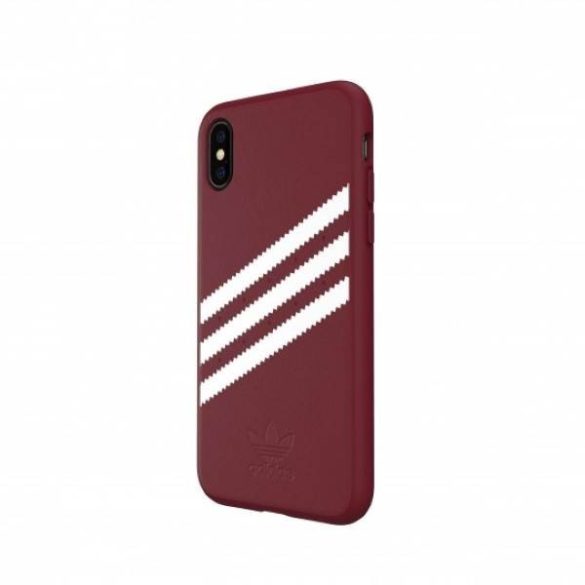 Adidas OR Moulded PU Suede iPhone X/XS bordó tok