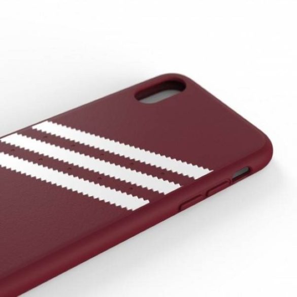 Adidas OR Moulded PU Suede iPhone X/XS bordó tok