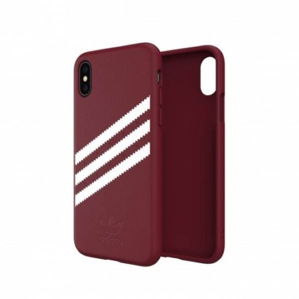 Adidas OR Moulded PU Suede iPhone X/XS bordó tok