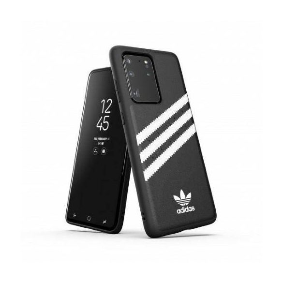 Adidas OR Moulded Case PU Samsung G988 Samsung Galaxy S20 Ultra fekete/fehér tok