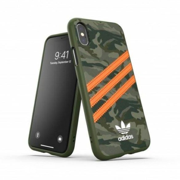 Adidas OR Moulded Case PU iPhone X/XS zöld tok