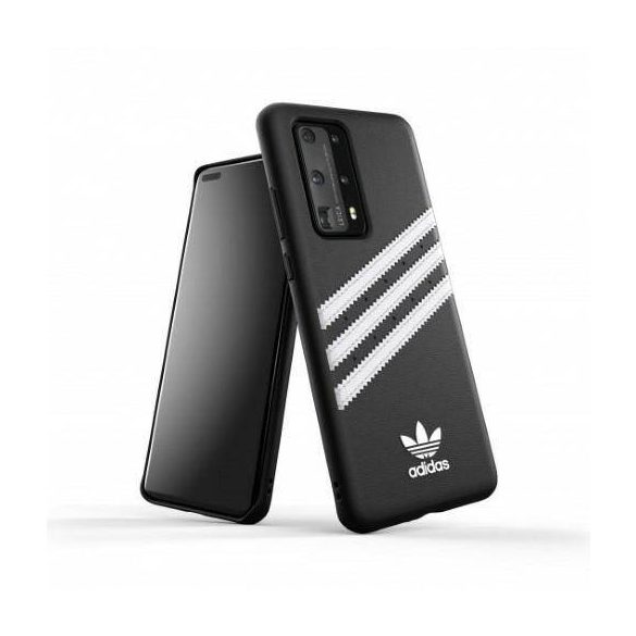 Adidas OR Moulded PU Samsung Galaxy S20 Huawei P40 fekete/fehér tok