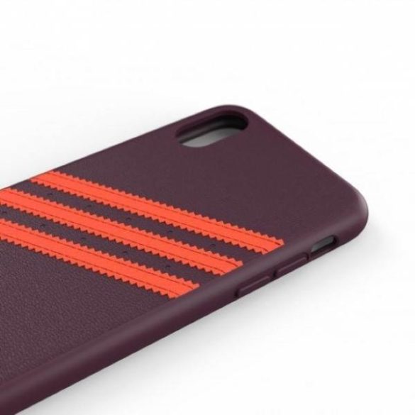 Adidas OR Moulded PU iPhone X/XS bordó/narancssárga tok