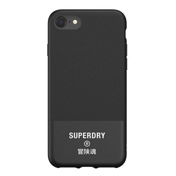 SuperDry formázott vászon tok iPhone 6/6s/7/8/ SE 2020 / SE 2022 fekete