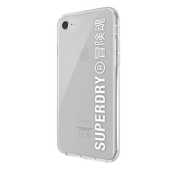 SuperDry Snap iPhone 6/6s/7/8/SE 2020 / SE 2022 átlátszó fehér tok