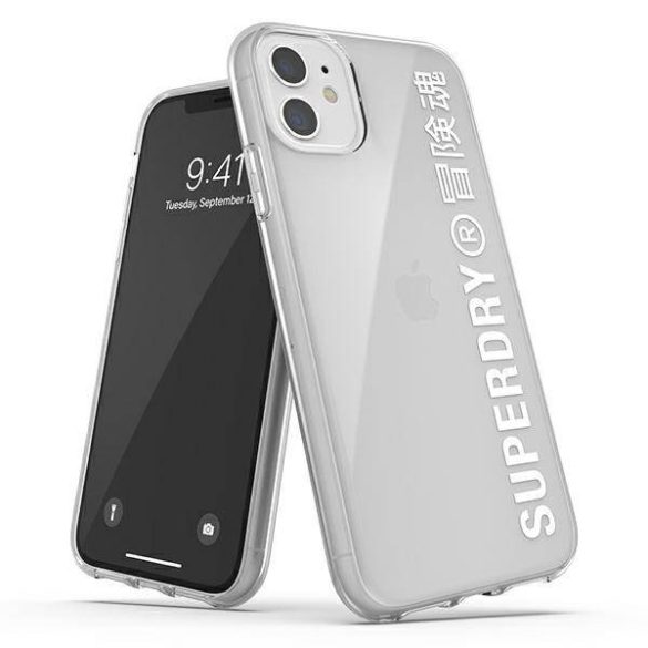 SuperDry Snap iPhone 11 átlátszó fehér tok