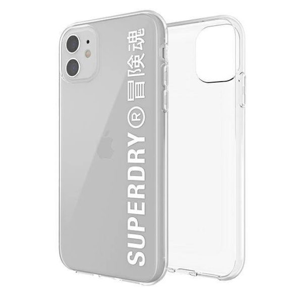 SuperDry Snap iPhone 11 átlátszó fehér tok