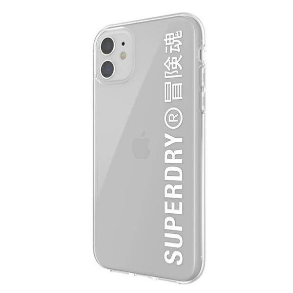 SuperDry Snap iPhone 11 átlátszó fehér tok