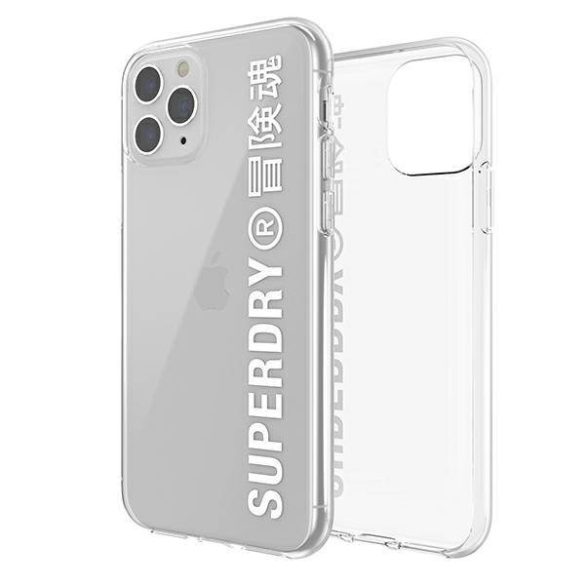 SuperDry Snap iPhone 11 Pro átlátszó fehér tok