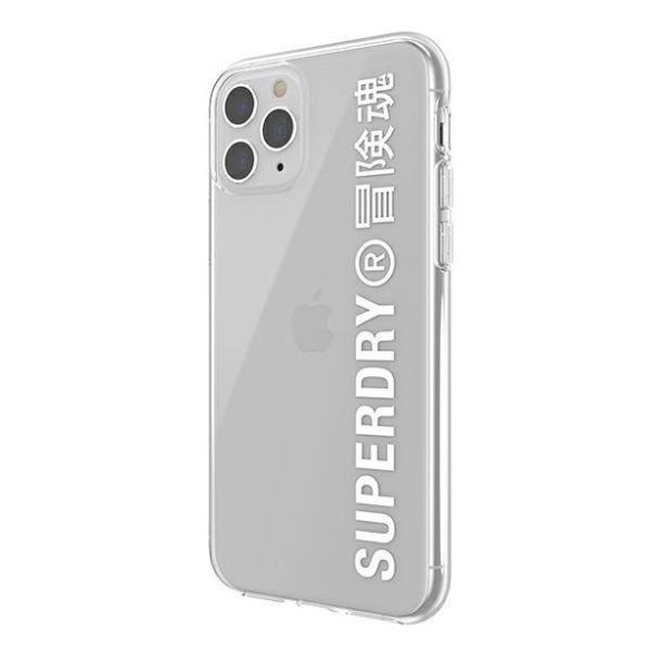 SuperDry Snap iPhone 11 Pro átlátszó fehér tok