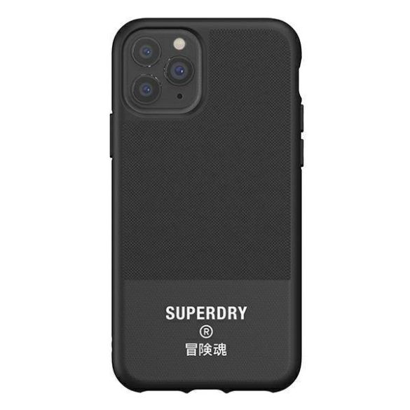 SuperDry formázott vászon tok iPhone 11 Pro fekete
