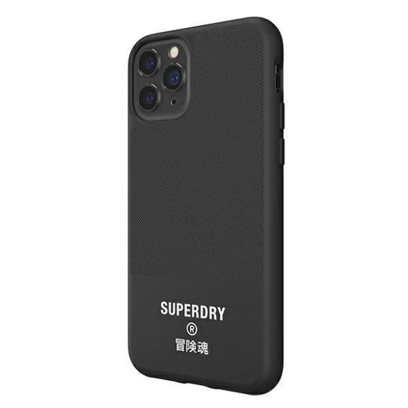 SuperDry formázott vászon tok iPhone 11 Pro fekete