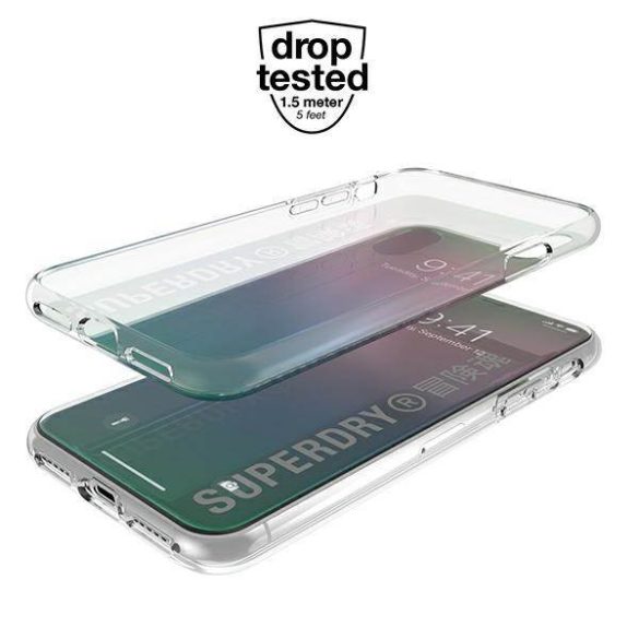 SuperDry Snap iPhone X/Xs átlátszó tok