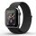 SuperDry óraszíj Apple Watch 38/40/41 mm Series 4/5/6/7/8/SE/SE 2 Nylon Weave fekete