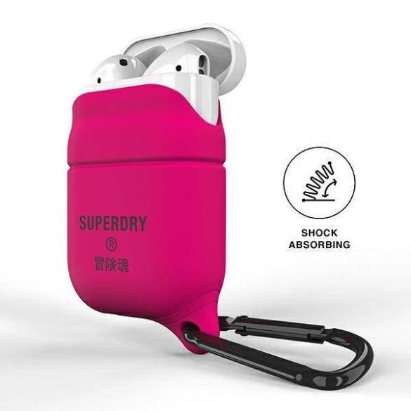 SuperDry AirPods 1/2 tok vízálló rózsaszínű