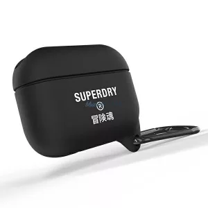 SuperDry AirPods Pro tok, vízálló, fekete 41696