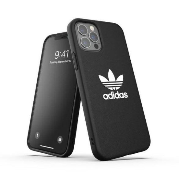 Adidas OR Moulded Case BASIC iPhone 12/ 12 Pro fekete/fehér tok