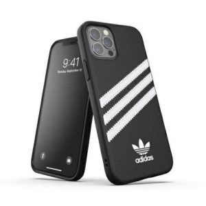 Adidas OR Moulded Case PU iPhone 12/12 Pro fekete/fehér tok