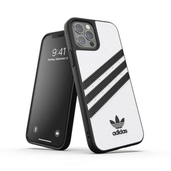 Adidas OR Moulded PU FW20 iPhone 12 Pro fekete/fehér tok