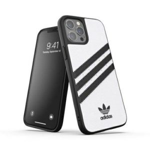 Adidas OR Moulded Case PU iPhone 12 Pro Max fekete/fehér tok