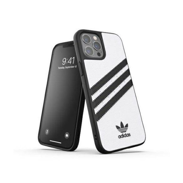 Adidas OR Moulded Case PU iPhone 12 Pro Max fekete/fehér tok