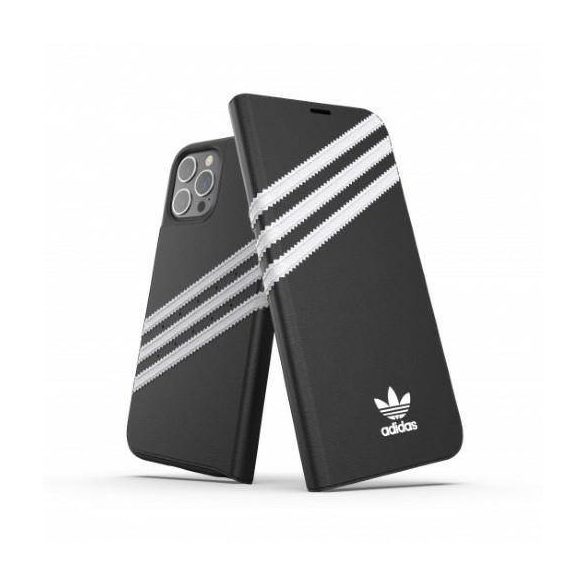 Adidas OR könyvtok PU iPhone 12 Pro Max 6,7" fekete/fehér