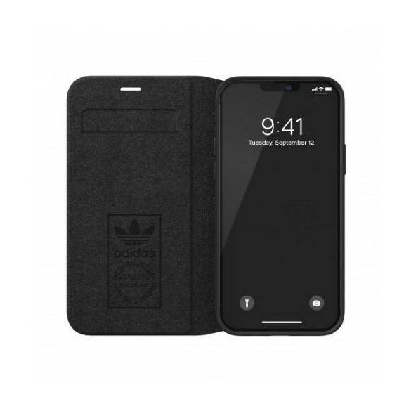 Adidas OR könyvtok PU iPhone 12 Pro Max 6,7" fekete/fehér