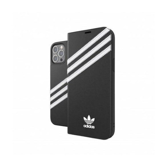 Adidas OR könyvtok PU iPhone 12 Pro Max 6,7" fekete/fehér