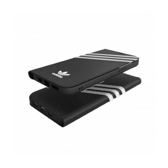Adidas OR könyvtok PU iPhone 12 Pro Max 6,7" fekete/fehér