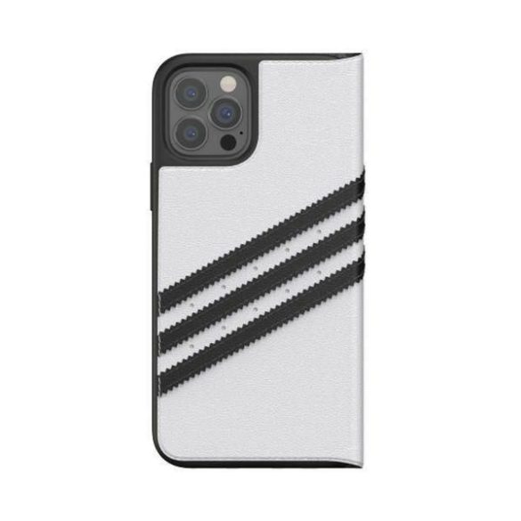 Adidas OR könyvtok PU iPhone 12/12 Pro 6,1" fekete/fehér