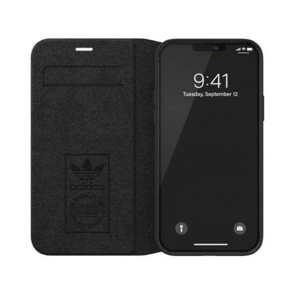 Adidas OR könyvtok PU iPhone 12/12 Pro 6,1" fekete/fehér