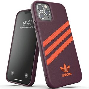 Adidas OR Moulded PU iPhone 12/12 Pro bordó-narancs 42257 tok