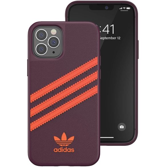 Adidas OR Moulded PU iPhone 12/12 Pro bordó-narancs 42257 tok