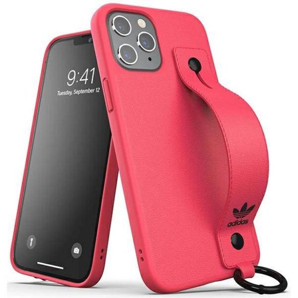 Adidas OR Hand Strap Case iPhone 12 Pro Max rózsaszín tok+pánt