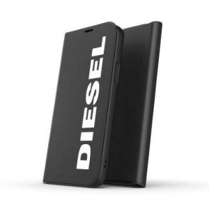 Diesel Core iPhone 12/12 Pro fekete/fehér könyvtok